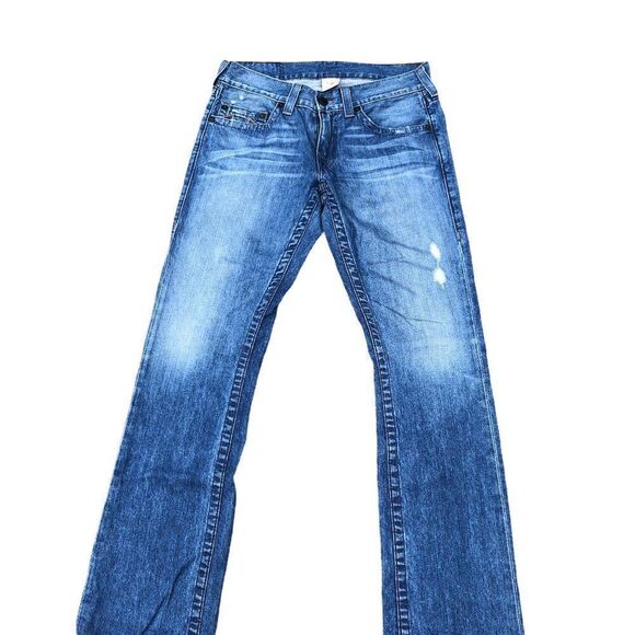True Religion Jeans Size 31 STRAIGHT Blue - Picture 2 of 9